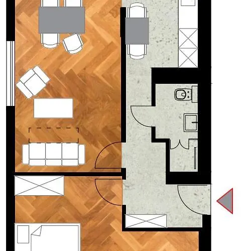 Daire Wroc'love Haukego Bosaka Check-in 24h Wroclaw